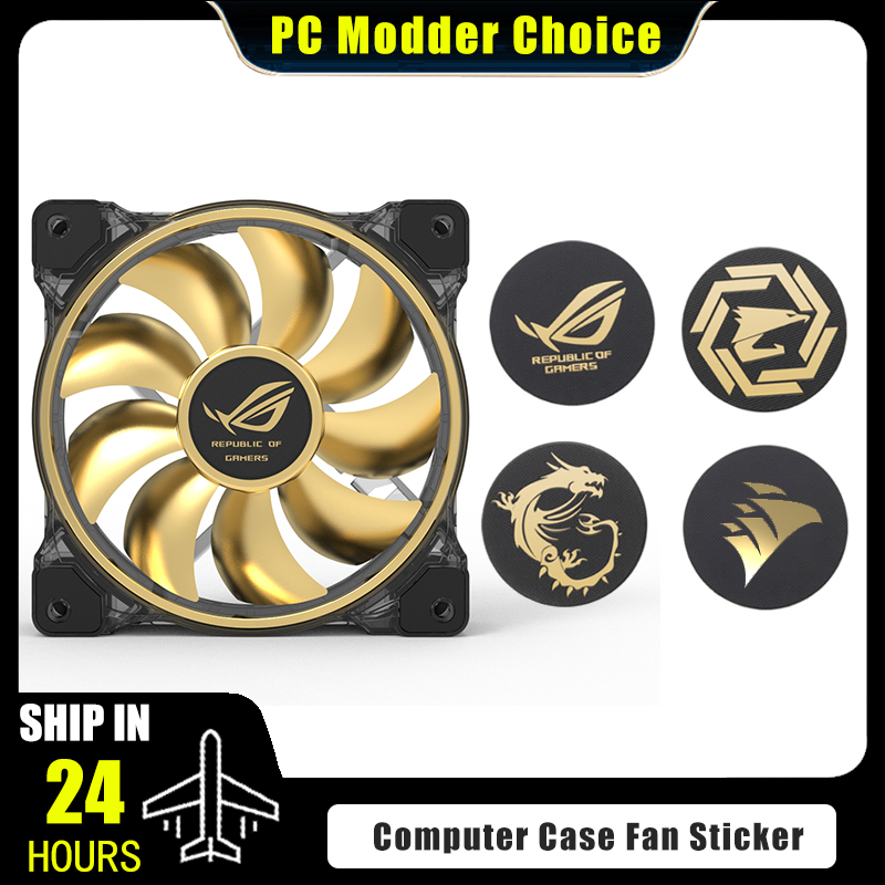 Pc Gaming Msi - 컴퓨터 케이스 팬 로고 스티커, ROG