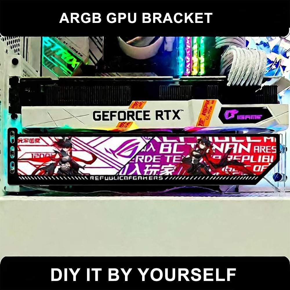 Pc Gaming Msi - RGB VGA 홀더 5V/12V,5090 5080 그래픽