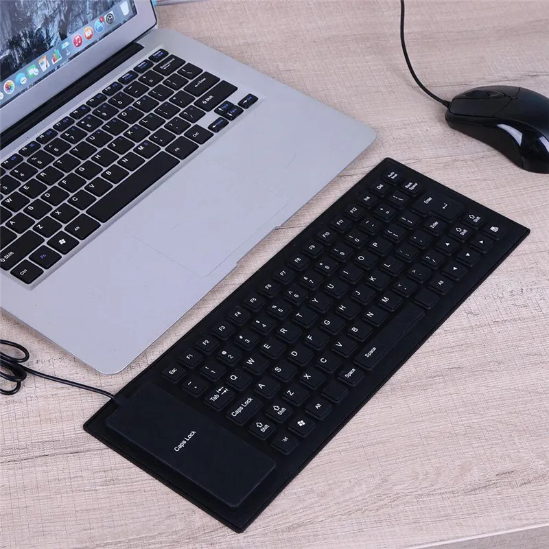 85 키 USB 유선 키보드 방수 유연한 접이식 실리콘 - Pc Gaming Xiaomi 리뷰 및 가격