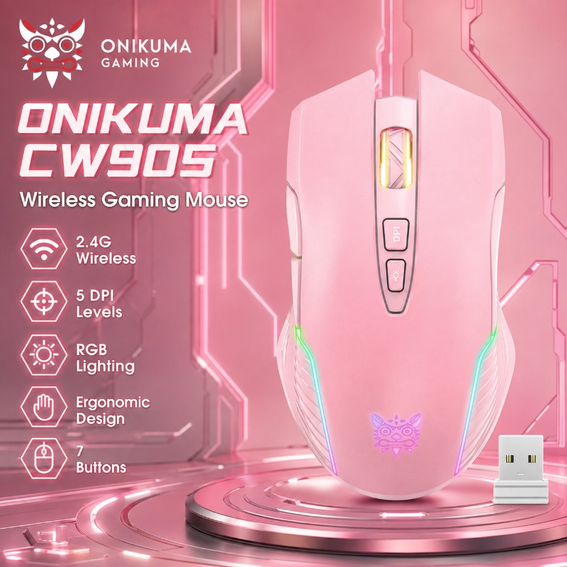ONIKUMA CW905 무선/유선 게이밍 마우스 36 - Pc Gaming X3D 리뷰 및 가격