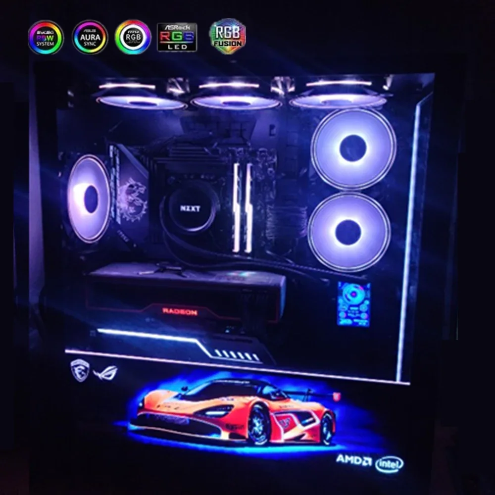 PC 케이스 장식용 DIY RGB 조명 패널, VGA  - Pc Gaming Msi 리뷰 및 가격