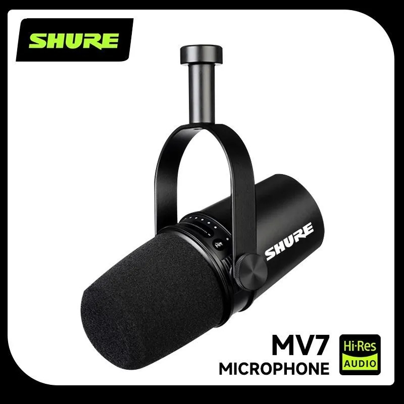 슈어 MV7 하이브리드 USB/XLR 다이나믹 마이크  - Sound Card Usb 리뷰 및 가격