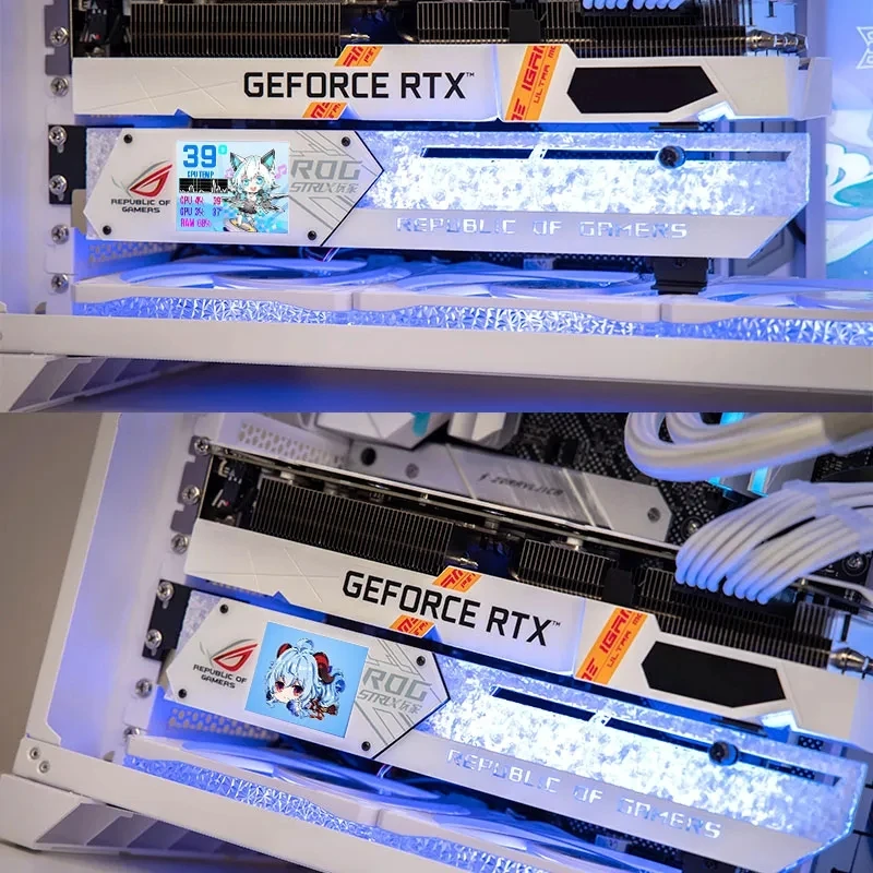 DIY 2.2 인치 LCD 디스플레이 GPU 브래킷,  - Pc Gaming Msi 리뷰 및 가격