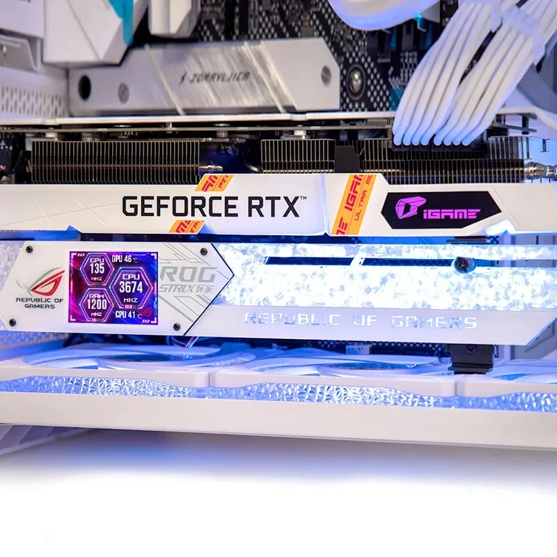 DIY 2.2 인치 LCD 디스플레이 GPU 브래킷,  - Pc Gaming Msi 리뷰 및 가격