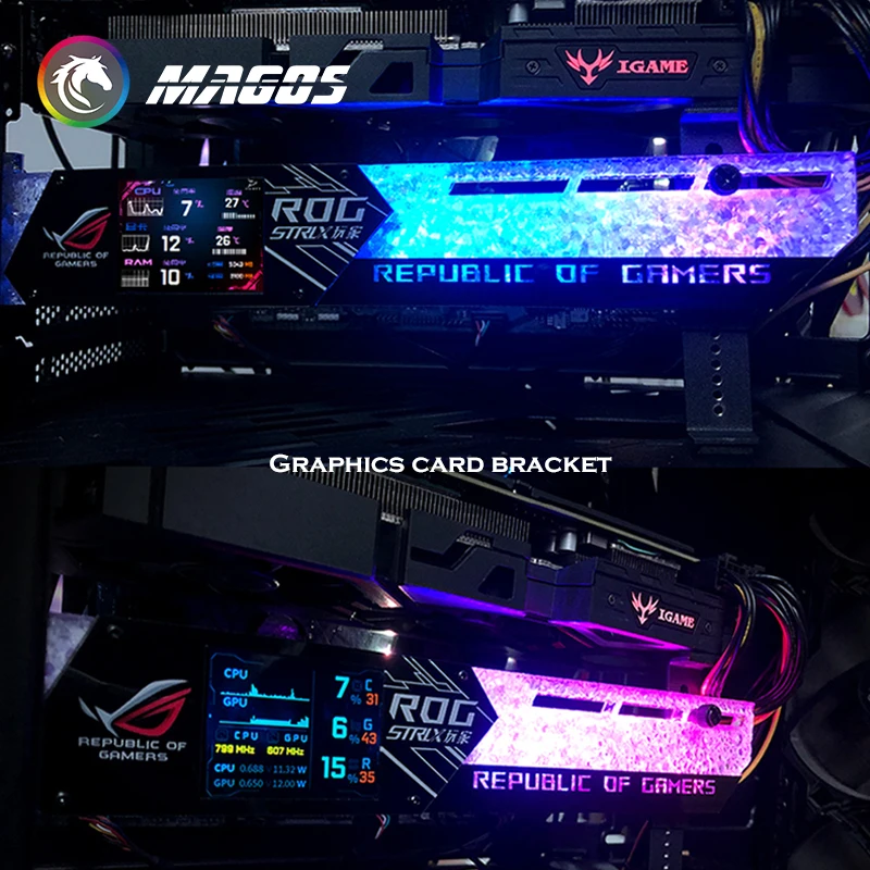 DIY 2.2 인치 LCD 디스플레이 GPU 브래킷,  - Pc Gaming Msi 리뷰 및 가격