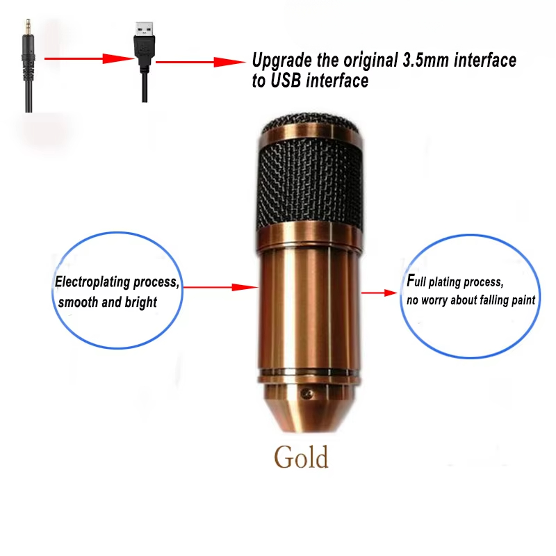 USB 콘덴서 마이크 bm-800 키트 전문 카디오이드 - Pc Gaming Youtubers 리뷰 및 가격