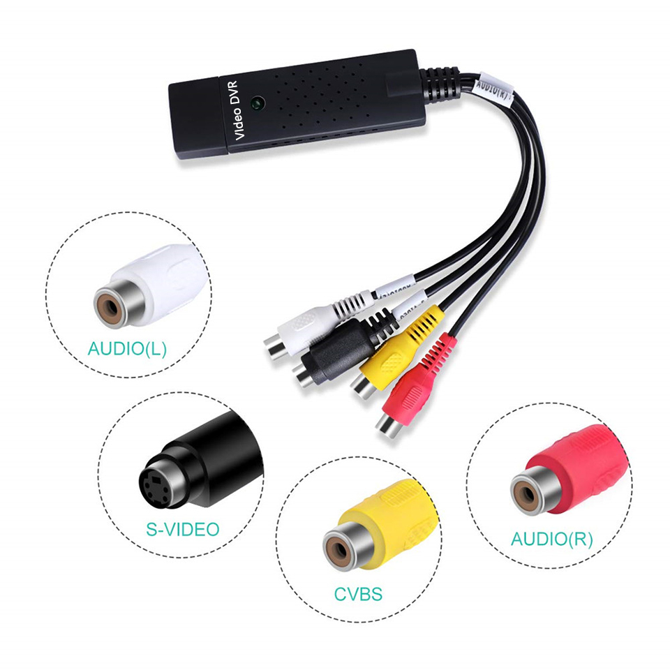 USB 비디오 캡처 카드 Easy Cap VHS VCR - Sound Card Usb 리뷰 및 가격